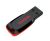 SanDisk 4GB Cruzer Blade Flash Drive - Ultra-compact, SanDisk SecureAccess Software, USB2.0 - Black/Red