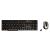 V7 CK2A0-4A Wireless Keyboard + Mice Combo - Silver/Black