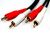 Comsol 2x RCA Male to 2x RCA Male Audio Cable - 1M