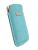Krusell Luna Mobile Pouch - To Suit Large Handset - Turquoise Leather