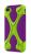 Switcheasy Capsule RebelX Case - To Suit iPhone 4/4S - Lime/Purple