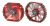 BitFenix Spectre Pro Series Fan - 230x200x30mm, Fluid Dynamic Bearings, 900rpm, 156.27CFM, 25.6dBA - Tinted Transparent Black/Red LED