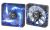 BitFenix Spectre Pro Series Fan - 140x140x25mm, Fluid Dynamic Bearings, 1200rpm, 86.73CFM, 22.8dBA - Tinted Transparent Black/Blue LED