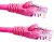 Microtech CAT 6 Network Patch Cable - RJ45M-RJ45M - 0.5M, Pink