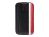 Case-Mate Leather Signature Racing Stripe Pouch - To Suit Mobile Handset - Black/Red