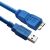 Astrotek USB3.0-A Male to Micro USB-B Male - 28AWG, With 80 Braiding - Blue - 3M