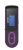Laser 4GB MP3 Player - PurpleBuilt-In With LCD Display, MP3, WMA, FM, Recording, USB, Micro SD