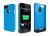 Boostcase Hybrid Snap-On Case & Detachable Extended Battery - To Suit iPhone 4/4S - Black/Blue