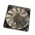 Prolimatech PT-AlVortex14 Fan - 140x140x25mm, Two Ball Bearing, 1600rpm, 65CFM, 15dBA - Black Layer Fan, Red LED