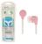 Kidzsafe EarBuds On White Cord - PinkHigh Quality, Safe Volume Technology, Technology Built Directly Into Earbud Casing, Child Safe Earbuds, Comfort Wearing