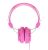 Laser Headphones Stereo Kids Friendly Colourful - Pink