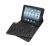 Laser KB-BT400 Bluetooth + Keyboard Case Stand - 2-In-1 Bluetooth, Built-In Long Life Rechargeable Battery, Leather-look Material, Ergonomic Adjustable Viewing Angles - Black