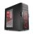 Sharkoon T28 Midi-Tower Case - NO PSU, Black, Red LED1xUSB3.0, 3xUSB2.0, 2xAudio, 3x120mm Red LED Fan, Side-Window, Mesh Front Panel, ATX