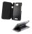 HTC Shell & Leather Flip - To Suit HTC One X/XL - Black