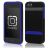 Incipio Stashback Credit Card Hard Shell Case - To Suit iPhone 5 (The New iPhone) - Obsidian Black/Ultraviolet Blue