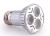 NationStar LED Spot Light PAR16 E27 Replacement Bulb - 240V, 4W (3x1W+), 200Lm - Cool White SAA