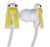 Laser AO-EPBUG-YE Children Bug Style Earphones - YellowSilicon In-Ear Covers For Improved Sound, Noise Limited To 89DB To Protect Sensitive Ears, Plastic Polymer, Comfort Wearing
