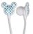 Laser AO-EPMICK-WT Children Mickey Style Earphones - WhiteSilicon In-Ear Covers For Improved Sound, Noise Limited To 89DB To Protect Sensitive Ears, Plastic polymer, Comfort Wearing