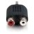 Alogic 3.5M-2RCAF-Adp 3.5mm Stereo Male to Dual RCA Female Audio Adapter