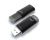 PQI 32GB Clicker Flash Drive - LED Indicator, Colorful And Sleek Modern Design, Patented Click Mechanism Like A Retractable Pen, USB3.0 - Black/Iron Grey