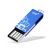 PQI 16GB i812 Flash Drive - 360 Degree Swivel Guard Lid, Water, Dust And Shock Proof, USB2.0 - Deep Blue