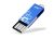 PQI 8GB i812 Flash Drive - 360 Degree Swivel Guard Lid, Water, Dust And Shock Proof, USB2.0 - Deep Blue