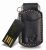 PQI 32GB i820 Flash Drive - Keyring, Protective Leather Case, USB2.0 - Black (Black Leather)
