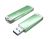 PQI 128GB Nano Colorful Macarons Flash Drive - Read 195MB/s, Write 100MB/s, High Quality Metallic Finish, Write Protected Switch, USB3.0 - Macarons Green