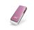 PQI 8GB U262 Flash Drive - Rotatable Design, Metallic Look And Hairline Finish Design, USB2.0 - Pink