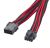 BitFenix BFA-MSC-8EPS45RKK-RP Sleeved 8-Pin EPS 12V Extension Cable - For Motherboard - Red/Black - 0.45M