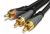Generic PGC-3RCA-01 Premium Grade 3 RCA Composite Cable - Male To Male - 1M