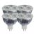 LEDware LED-4PACK-WW-MR1 Four Pack Includes 3W Warm White NationStar Spot light with MR16 Base