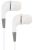 Gecko GG200010 Buds In-Ear Headphones - WhiteCrystal Clear Sound, Suitable For iPod, iPhone, iPad, Other Audio Player, Comfort Wearing