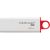 Kingston 32GB DataTraveler G4 Flash Drive - Large, Colorful Loop Easily Attaches To Key Rings, USB3.0 - White/Red