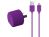 Shroom S-112 Compact USB AC Charger 2.1A - Micro USB - Purple