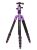 MeFoto A1350Q1P RoadTrip Travel Tripod Kit - PurpleBallhead, Aluminum, Individual Head, Twist Lock Legs With Anti-Rotation System, 53.1