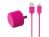 Mercury_AV Compact USB AC Charger 2.1A - Pink - Lightning For iPhone 5/5S/5C 
