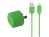 Mercury_AV Compact USB AC Charger 2.1A - Green - Lightning For iPhone 5/5S/5C 