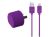 Mercury_AV Compact USB AC Charger 2.1A - Purple - Lightning For iPhone 5/5S/5C