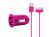 Mercury_AV Dual USB Bullet Car Charger 2.1A - Pink - 30 Pin for iPhone 3G/S/4
