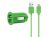 Mercury_AV Dual USB Bullet Car Charger 2.1A - Green - Lightning for iPhone 5/5S/4C