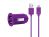 Mercury_AV Dual USB Bullet Car Charger 2.1A - Purple - Lightning for iPhone 5/5S/4C