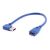 Techbuy USB 3.0 Right Angled Short Extension Cable - 30cm