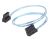 SilverStone SST-CP11 Slim SATA Cable Low Profile Connector - 0.3M - Black/Blue