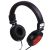 Laser AO-HEAD15-RED DJ Style, Over Ear Headphones - RED (Star Motif)High Quality Sound, Deep Bass, Big 40mm Full Range Drivers, In-Line Volume Control, Lightweight, Comfort Wearing