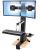 Ergotron 33-341-200 WorkFit-S Dual Display Sit-Stand Workstation - For 2 Monitors up to 24