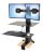 Ergotron 33-349-200 WorkFit-S Dual Monitor Workstation w. Worksurface+ - For Monitors up to 24