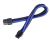 SilverStone PP07-IDE6BA 6-Pin To 6-Pin PCI-E Sleeved Power Cable Extension - Blue/Black