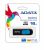 A-Data 16GB DashDrive UV128 Flash Drive - Easy Thumb Activated Capless Design, Graceful and Minimalist Design, USB3.0 - Black/Blue