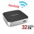 SanDisk SDWS1-032G 32GB Connect Wireless Media Drive - SDHC/SDXC Memory Card Slot For Storage Expansion And Instant Viewing Of Your Photos From Your Camera, Wi-Fi Password Protection